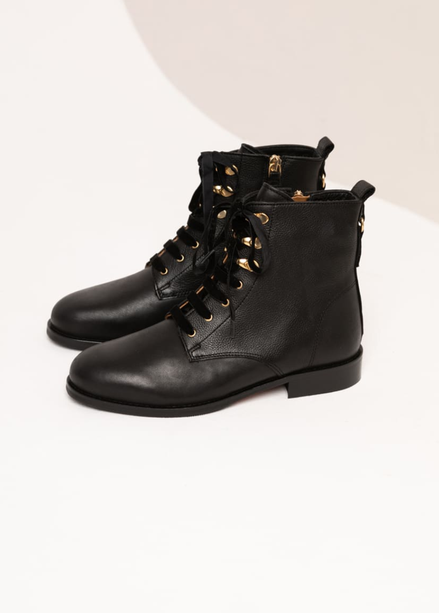 ELA CUIR LISSE NOIR