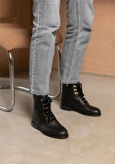 ELA CUIR LISSE NOIR