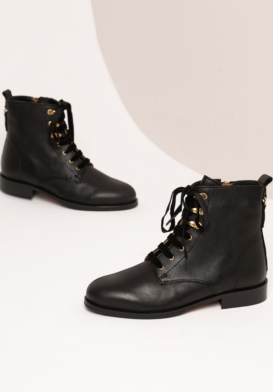 ELA CUIR LISSE NOIR