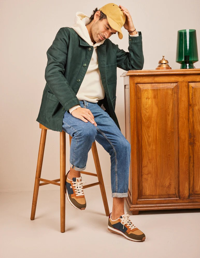 Gabriel - Ultrasuède kaki beige terracotta