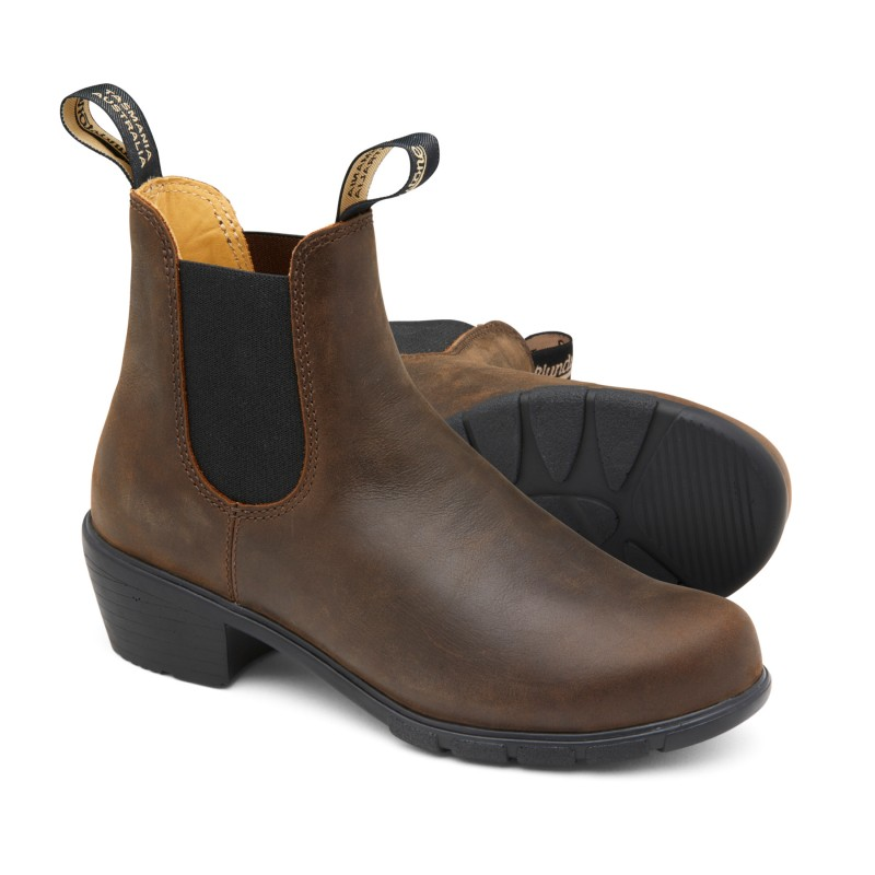 Women Heel Chelsea Boots 1673 Antique Brown