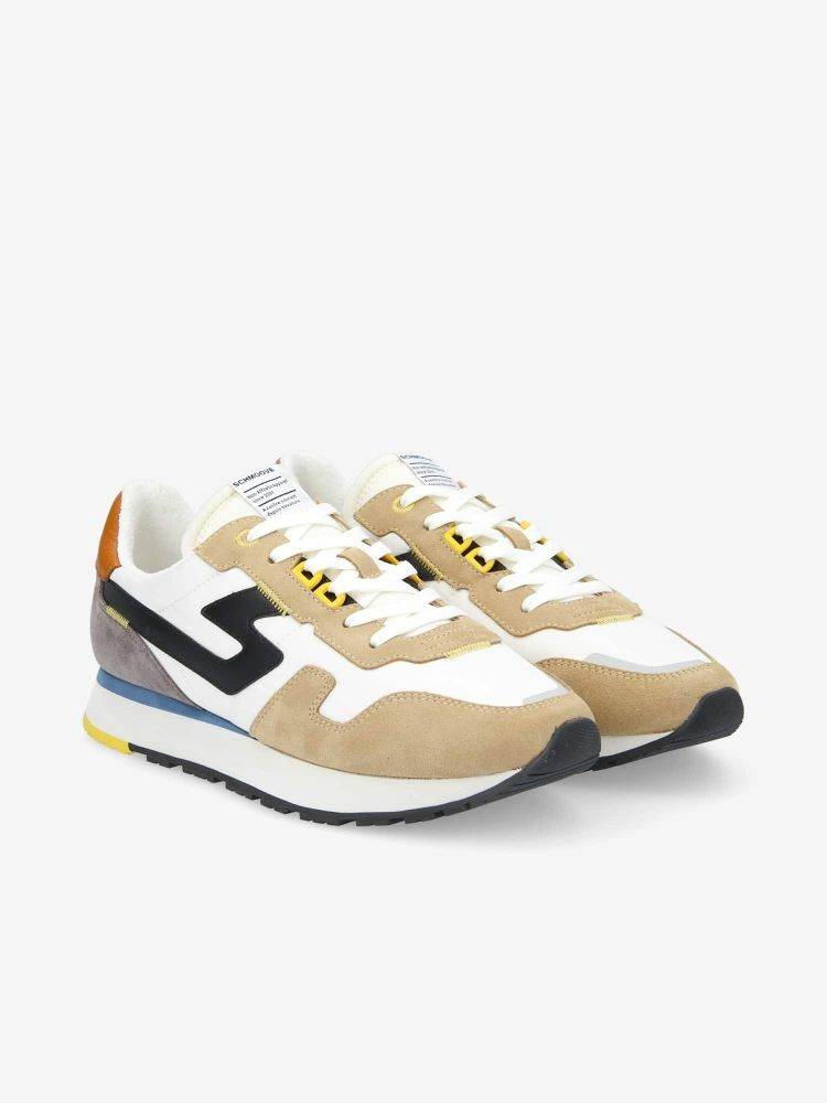 ATHENE RUNNER M SUEDE/NYL/NAPPA CAMEL/DOVE/BLACK