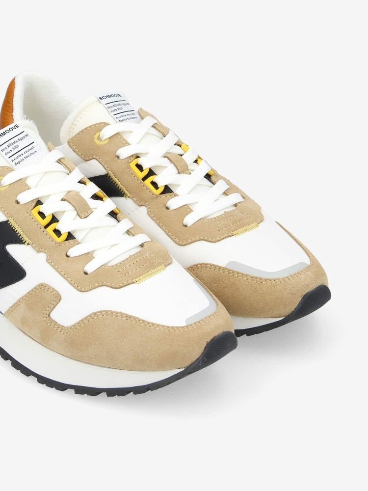 ATHENE RUNNER M SUEDE/NYL/NAPPA CAMEL/DOVE/BLACK