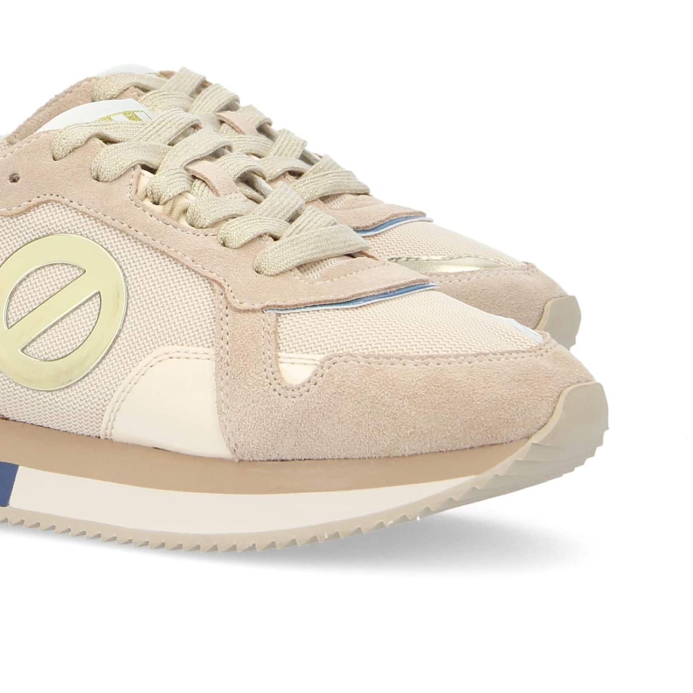 MIA JOGGER W SUEDE/KNIT/PAT. BEIGE/NUDE/BLUE