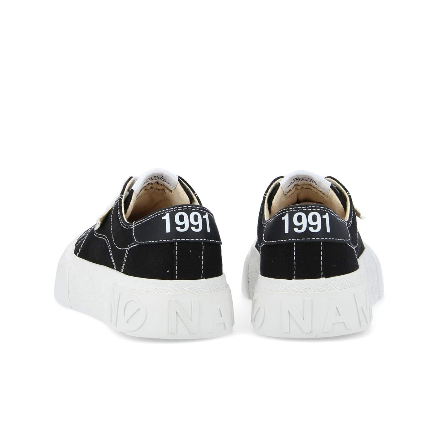 RESET SNEAKER W CANVAS BLACK/STITCH WHITE