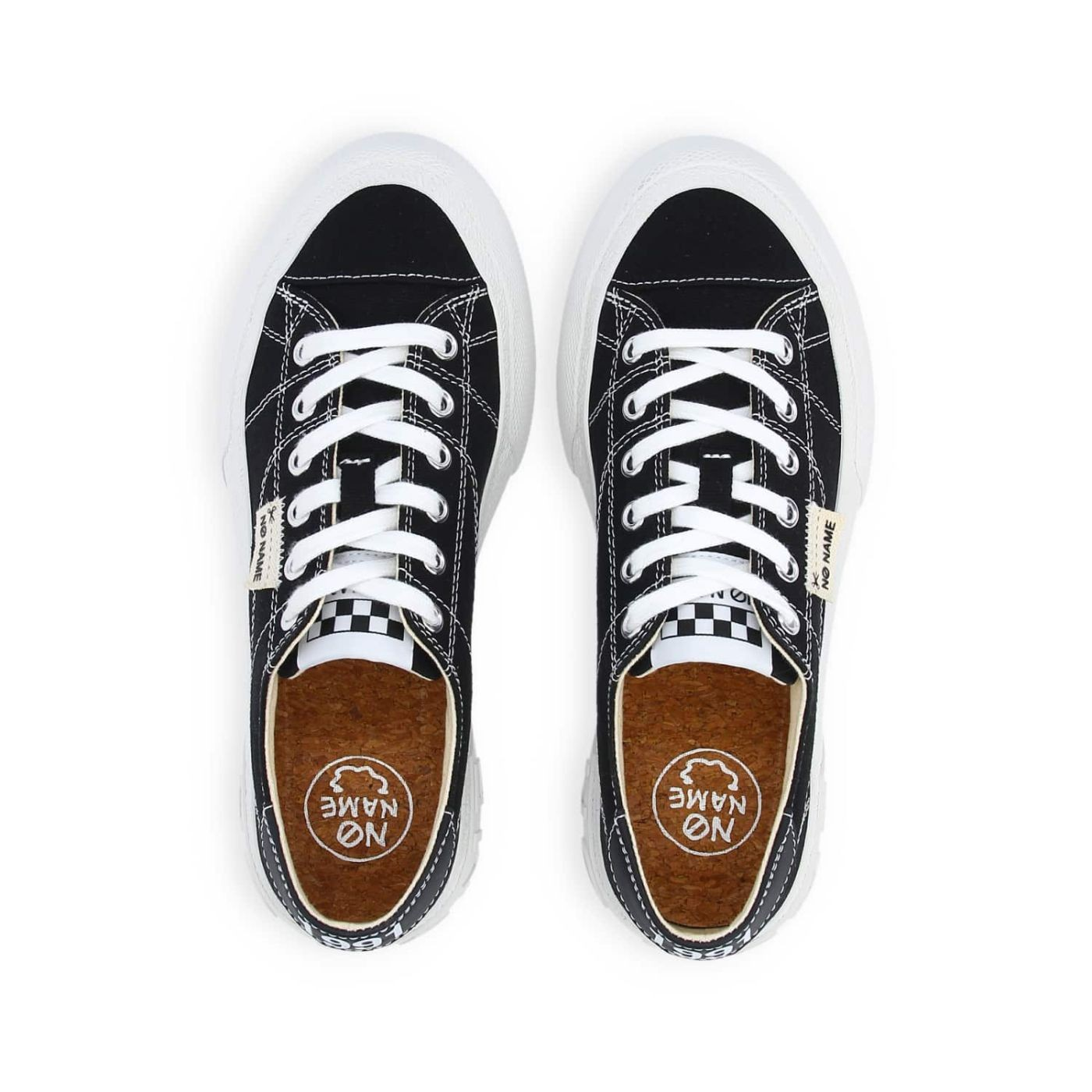 RESET SNEAKER W CANVAS BLACK/STITCH WHITE