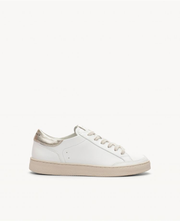 Baskets n°14 - Cuir - Blanc/Gold