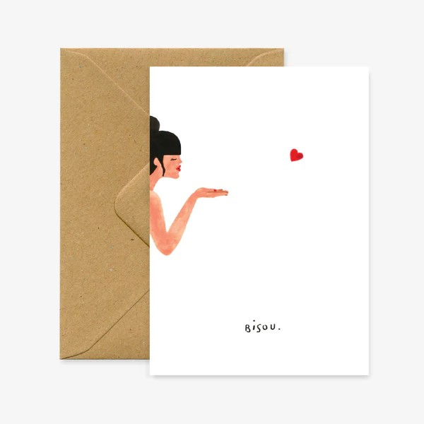 Carte de voeux - Bisous