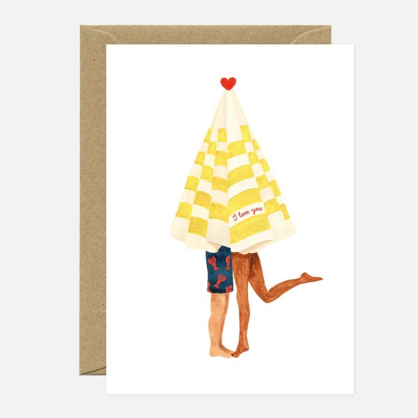 Carte de voeux - Beach Umbrella