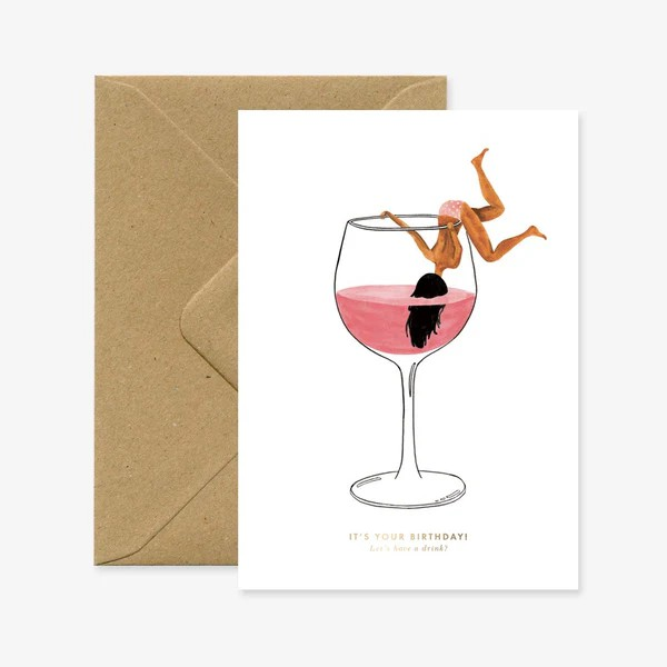 Carte de voeux - Just one drink