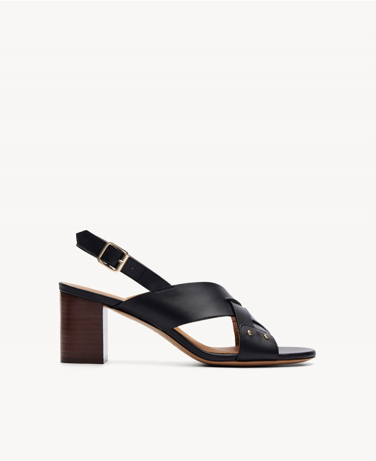 Sandales n°688 - Cuir - Noir