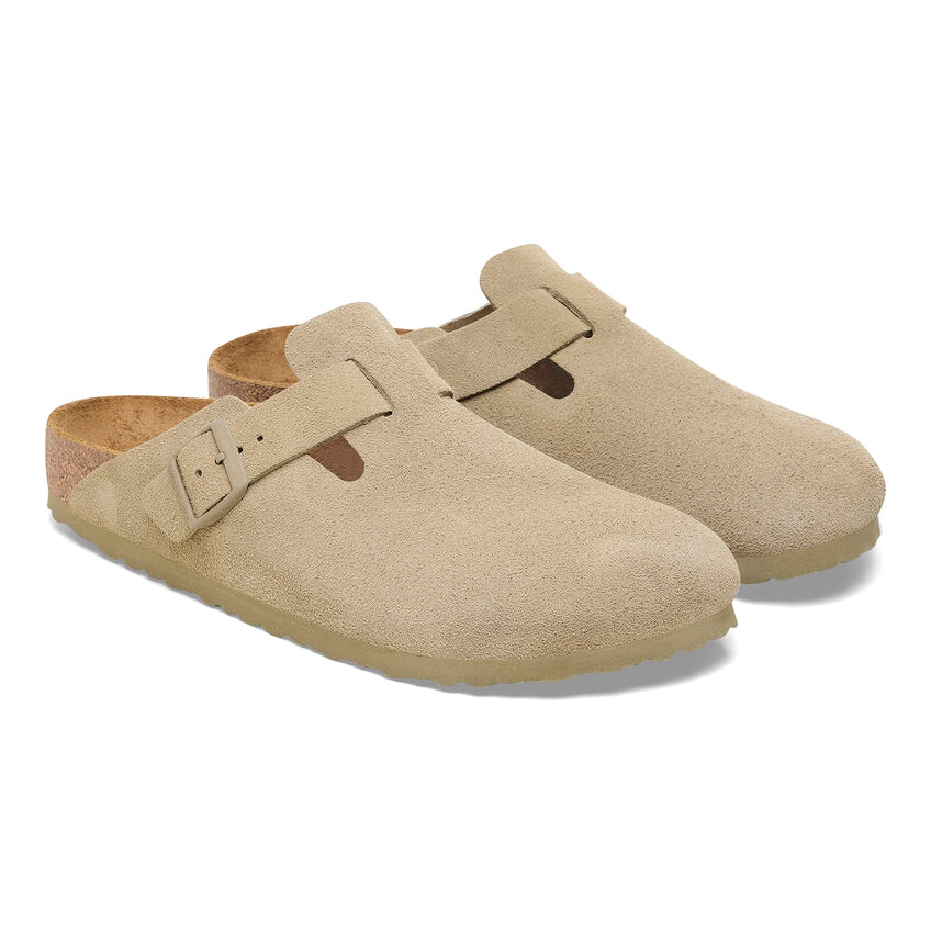 Boston - Suede Faded Khaki - Etroite