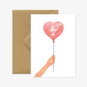 Carte de voeux - Heart Balloon