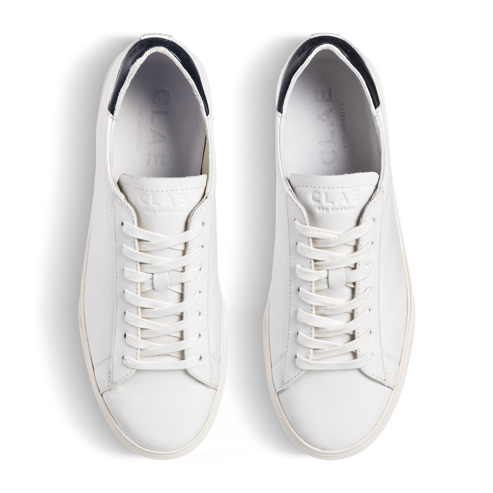 BRADLEY VP WHITE LEATHER NAVY