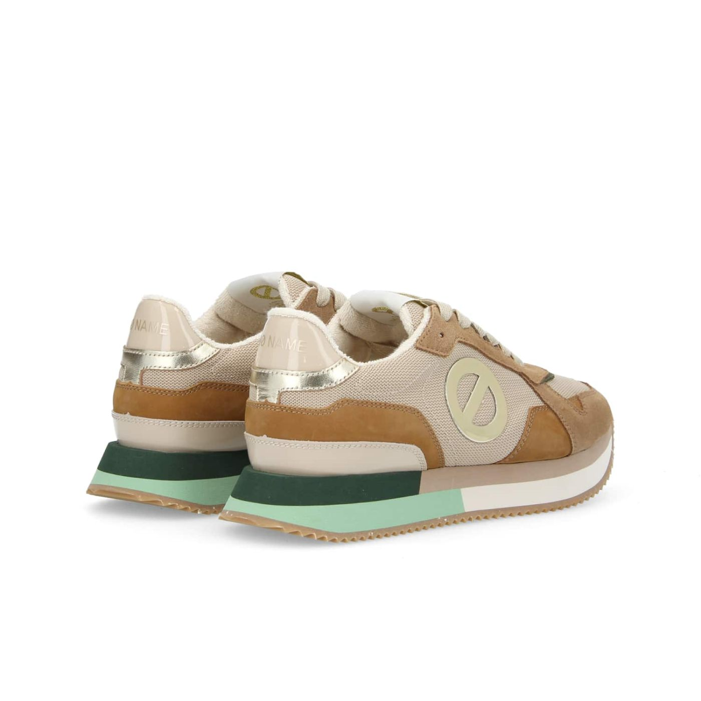 MIA JOGGER W KNIT/SUEDE/NUB. SABLE/NUTS/NUTS