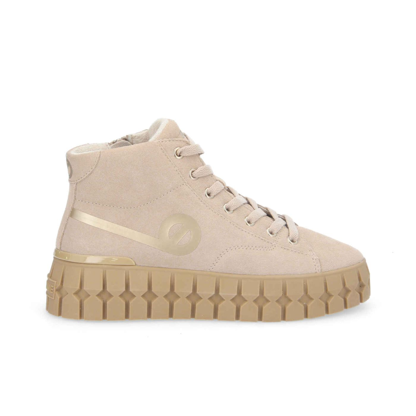 PLAY MID W SUEDE/PRINT NUDE/L.GOLD