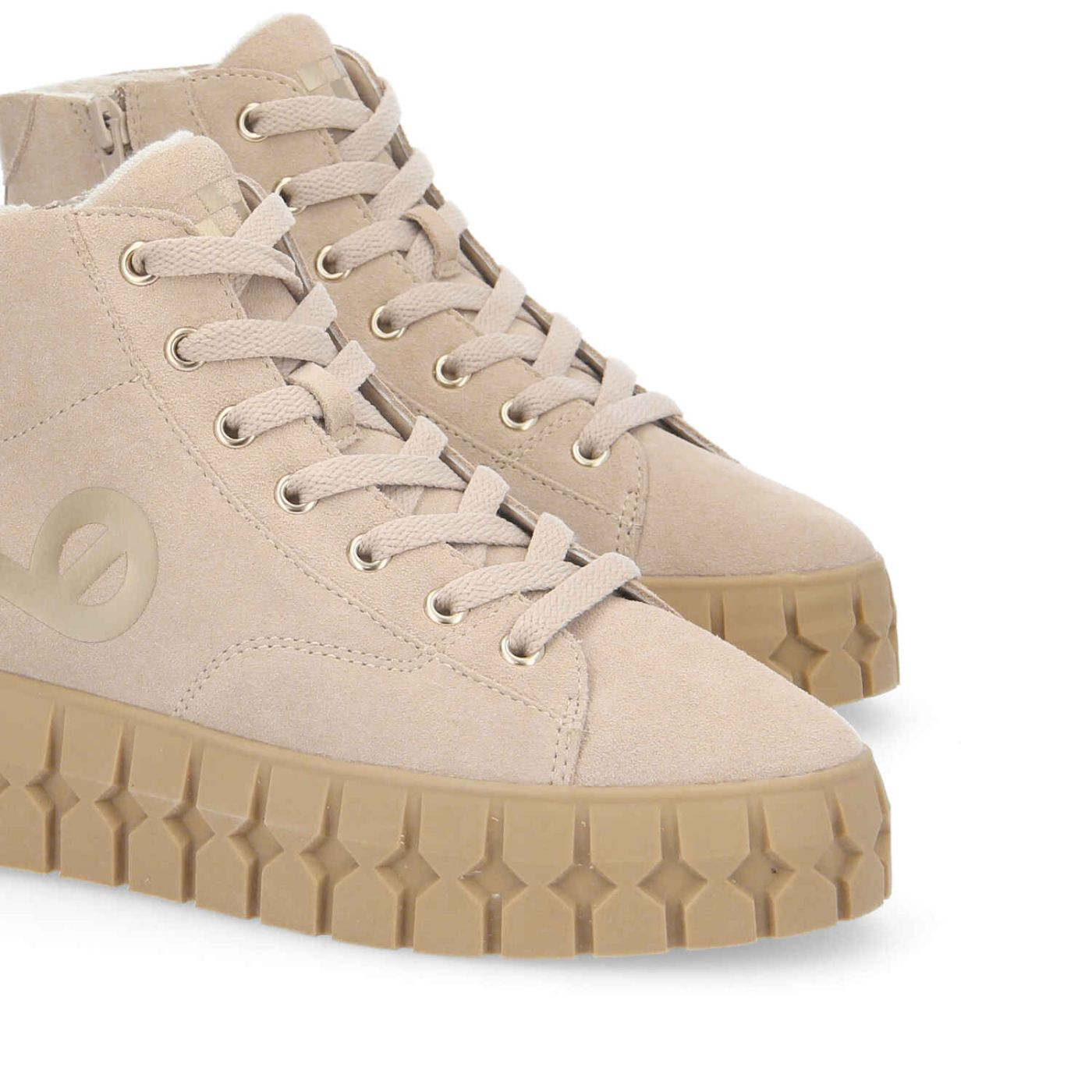 PLAY MID W SUEDE/PRINT NUDE/L.GOLD