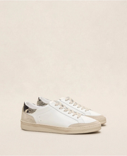 Baskets n°14 - Cuir - Blanc/Python roche