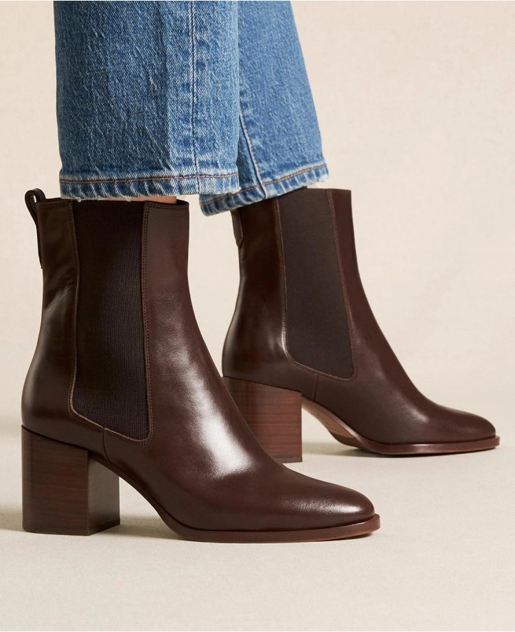 Bottines n°663 - Cuir - Ebène