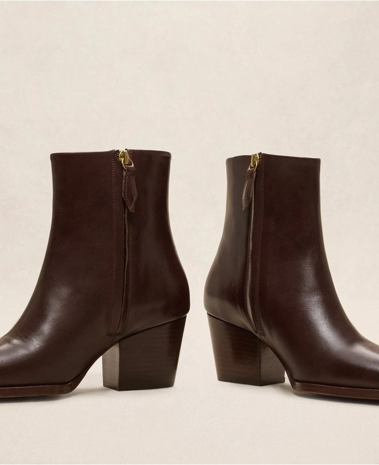 Bottines n°700 - Cuir - Ebène