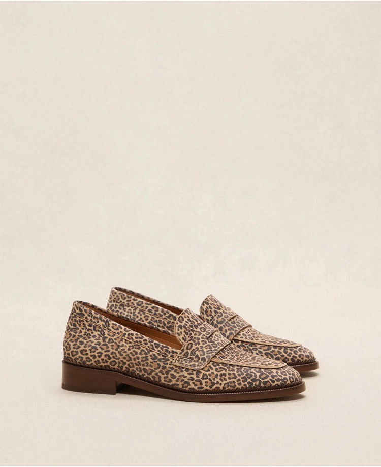 Mocassins n°82 - Cuir imprimé - Léopard