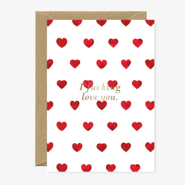 Carte de voeux - I F*cking love you