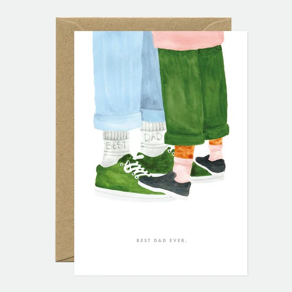 Carte de vœux - Best Dad Socks