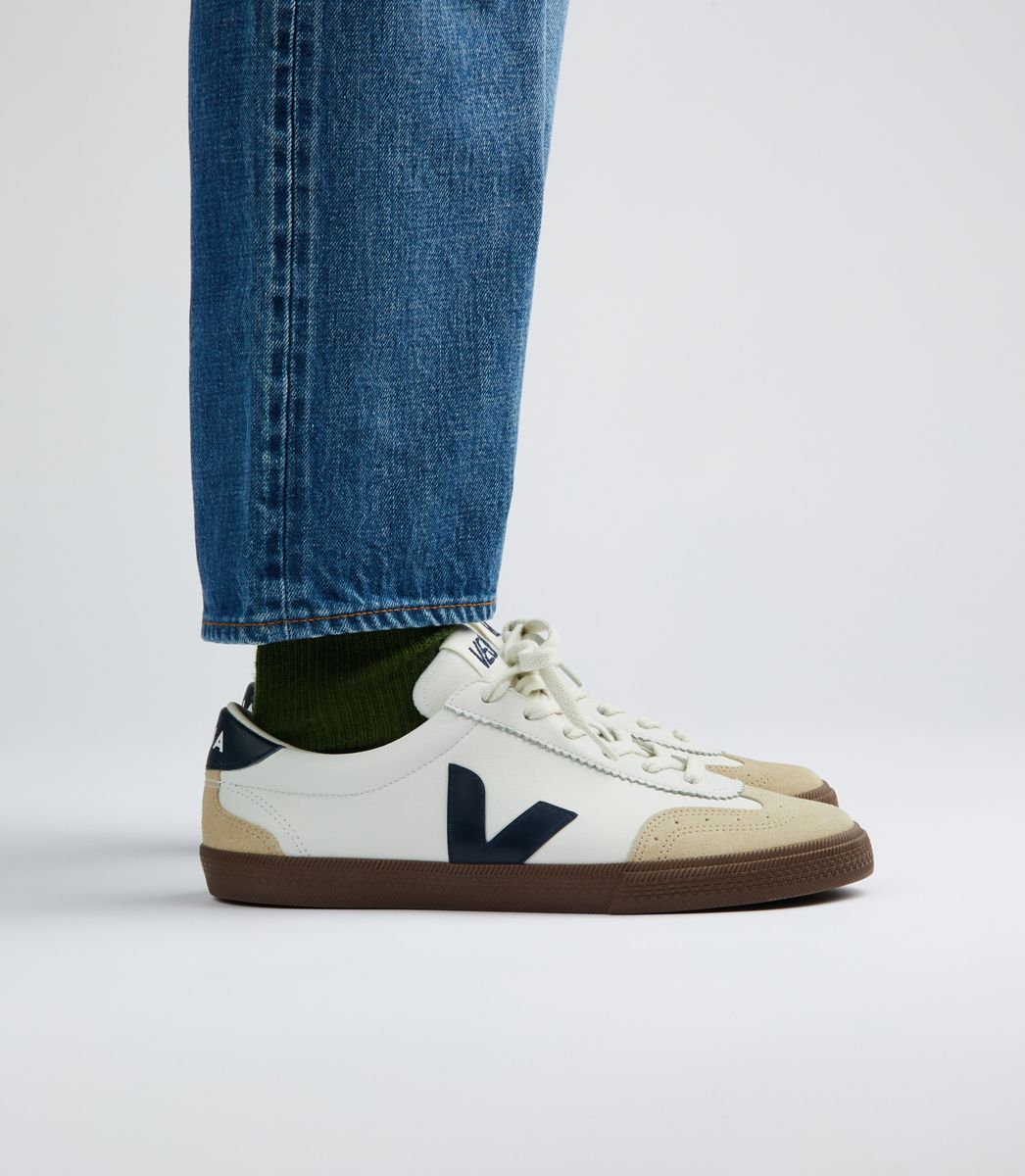 VOLLEY O.T. LEATHER WHITE NAUTICO BARK - HOMME