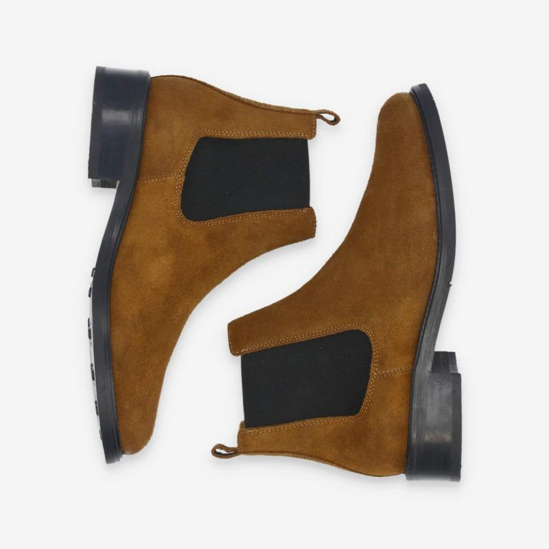 CANDIDE CHELSEA W SUEDE CUOIO