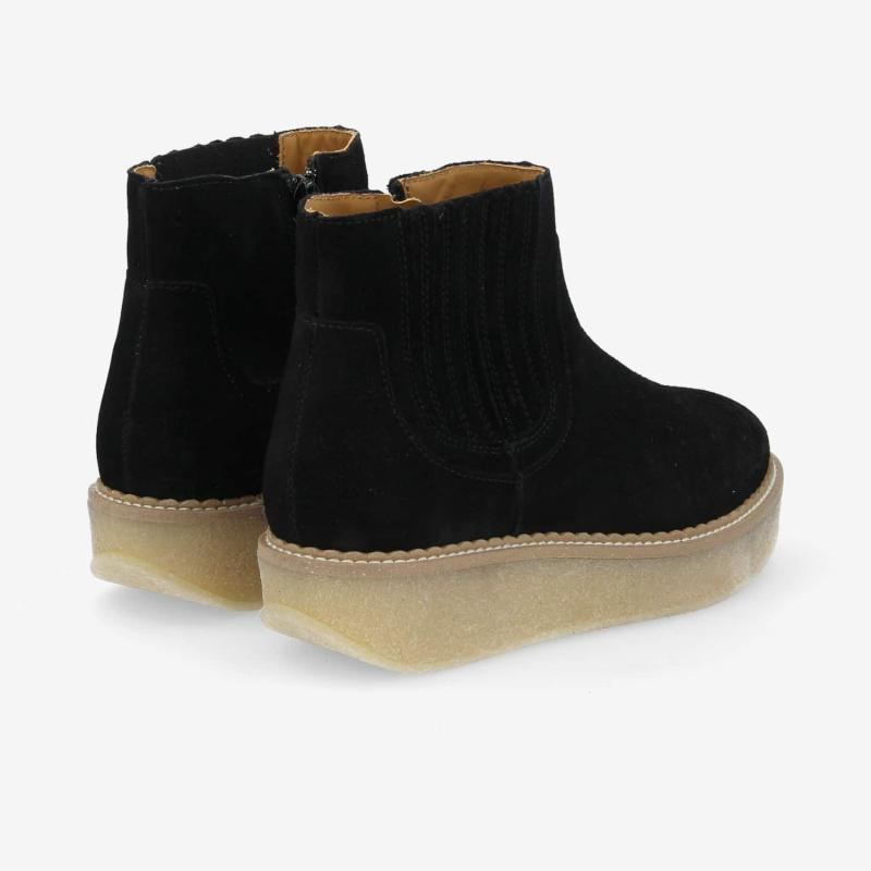 PALLAS ZIP BEETLE W SUEDE BLACK