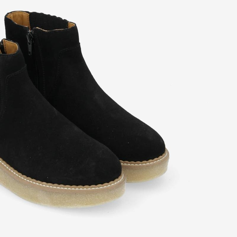 PALLAS ZIP BEETLE W SUEDE BLACK