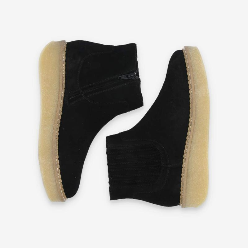 PALLAS ZIP BEETLE W SUEDE BLACK