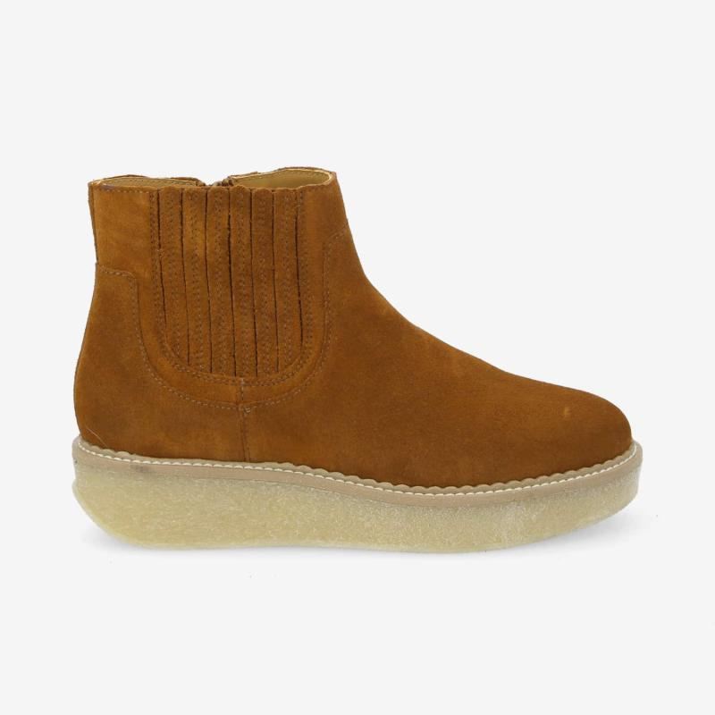 PALLAS ZIP BEETLE W SUEDE CARAMEL