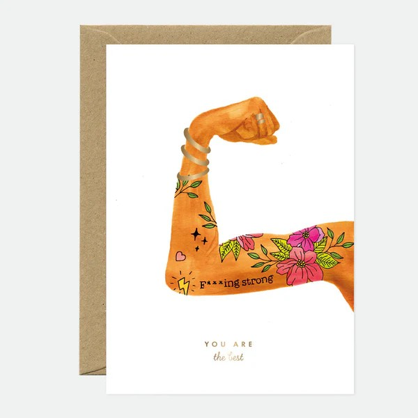 Carte de voeux - You’re the best Woman - Dorure