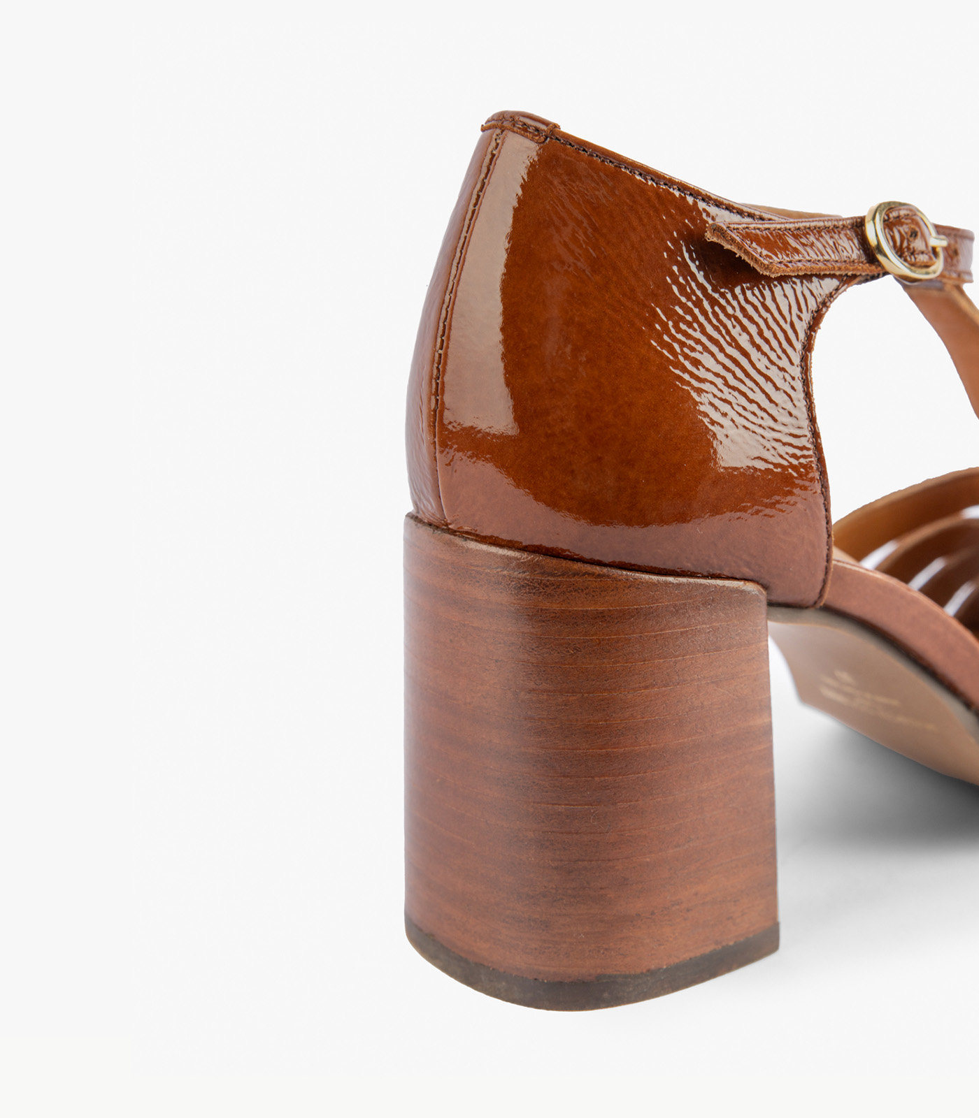 BEATRICE - CUIR VERNIS COGNAC