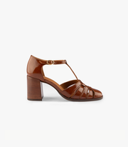 BEATRICE - CUIR VERNIS COGNAC