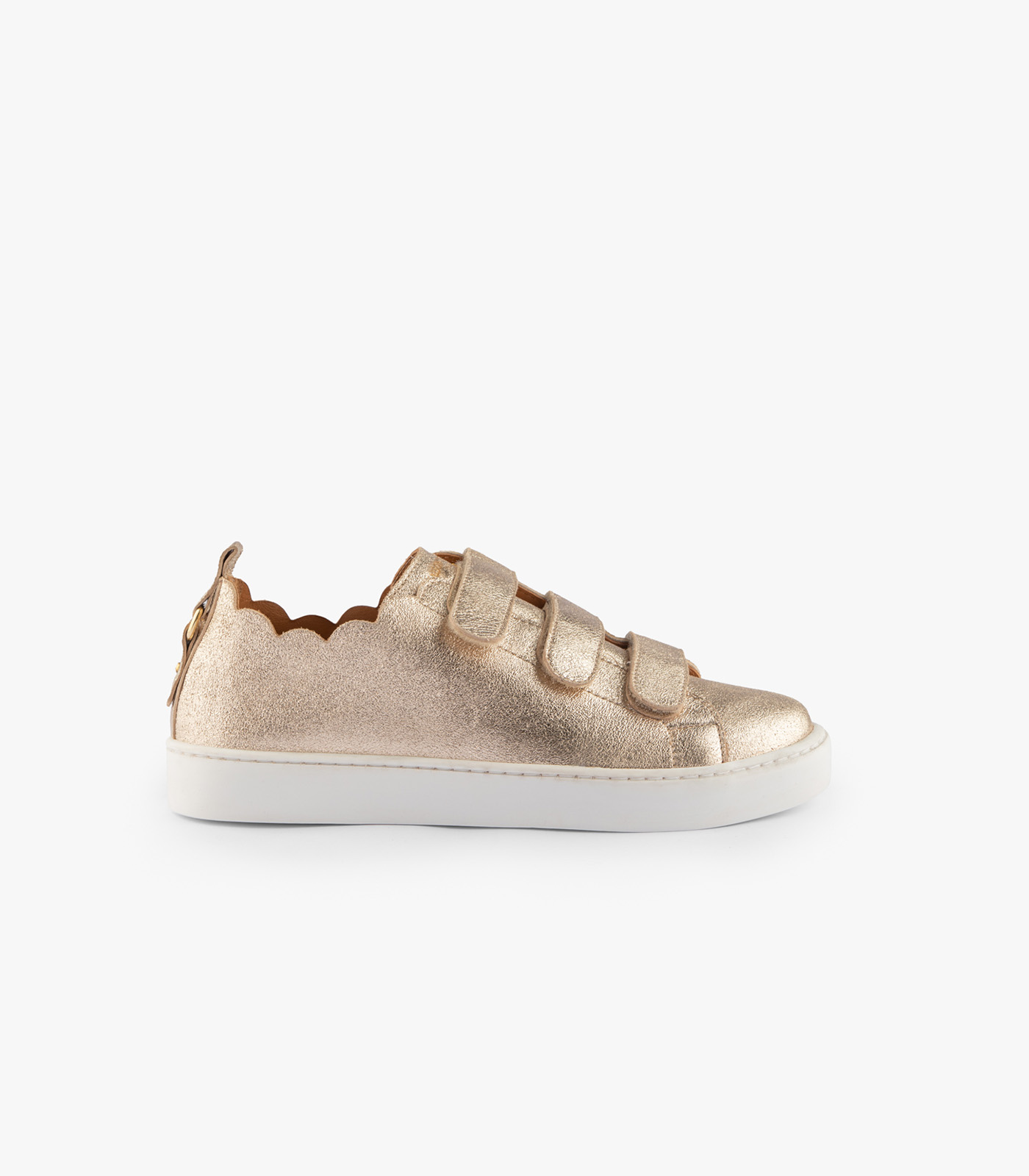 JULIANNE - CUIR PAILLETÉ DORÉ CLAIR