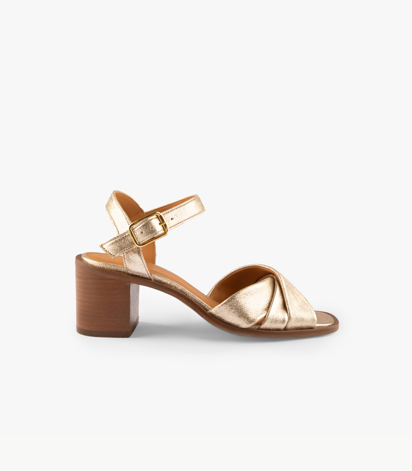 ANTONELLA - CUIR PAILLETÉ DORÉ CLAIR