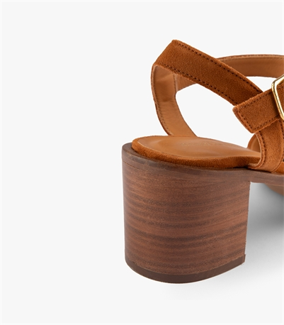 ANTONELLA - CUIR VELOURS COGNAC