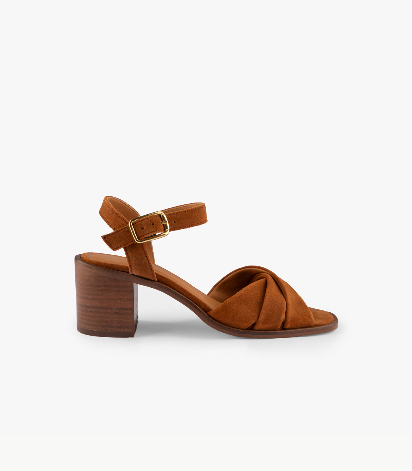 ANTONELLA - CUIR VELOURS COGNAC