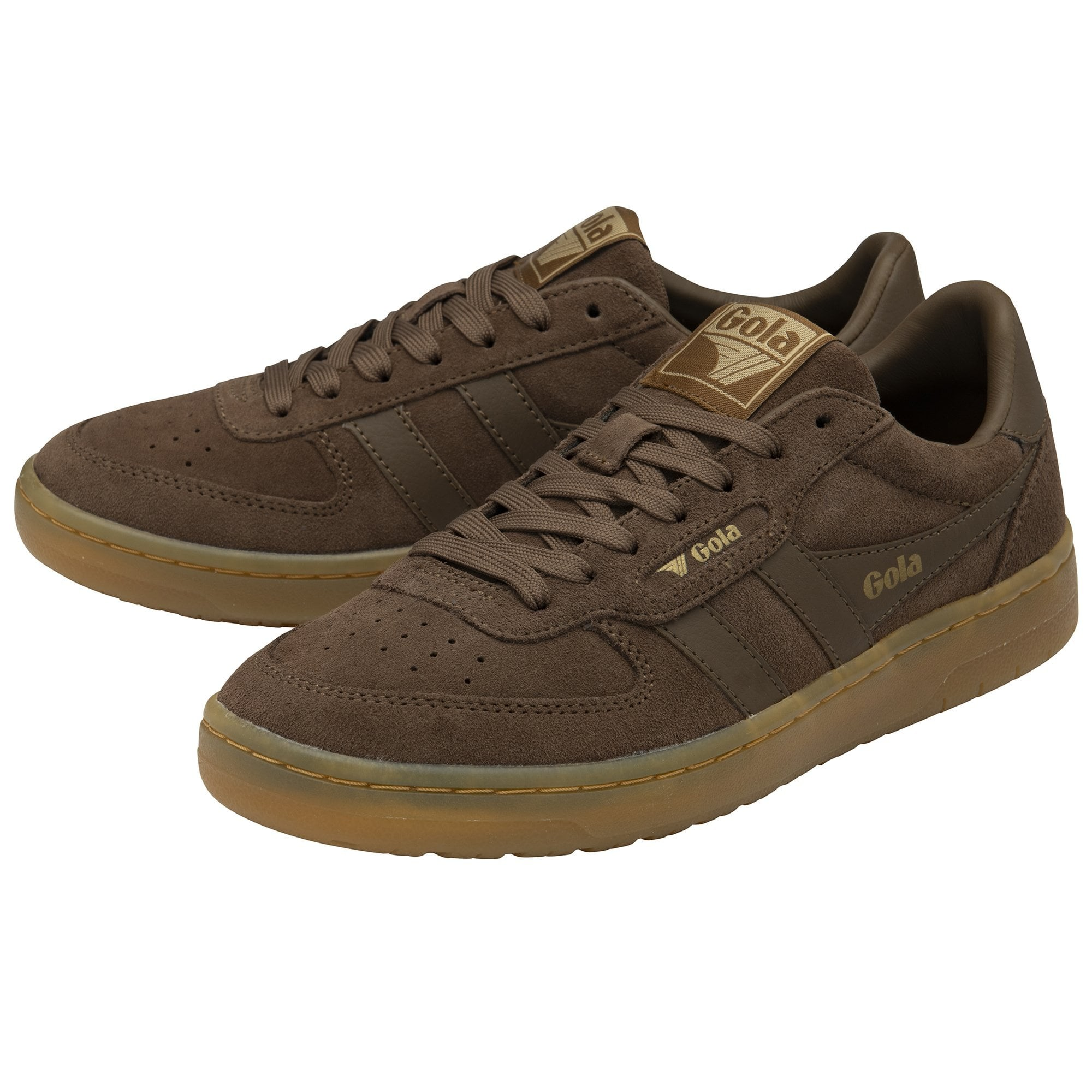 HAWK SUEDE 86 TRAINER OTTER/GUM