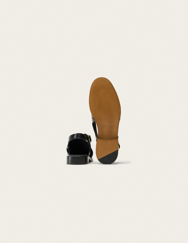 Mangsa - Cuir box noir