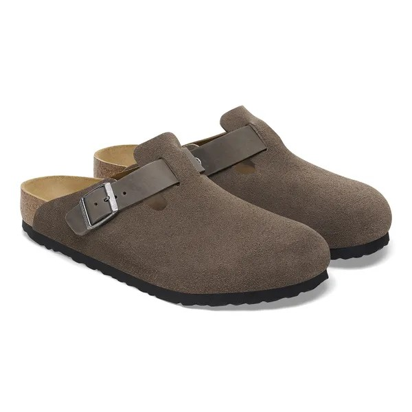 Boston BS Mixed Leather Concrete Gray - Normale