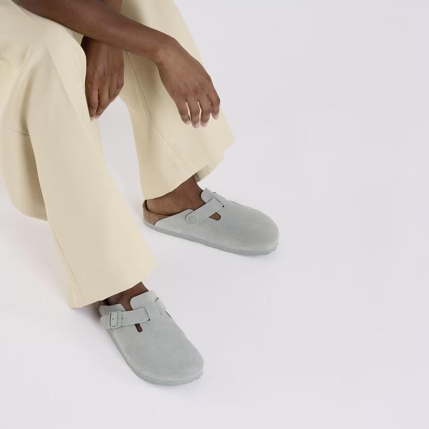 Boston - Suede Pure Sage - Etroite