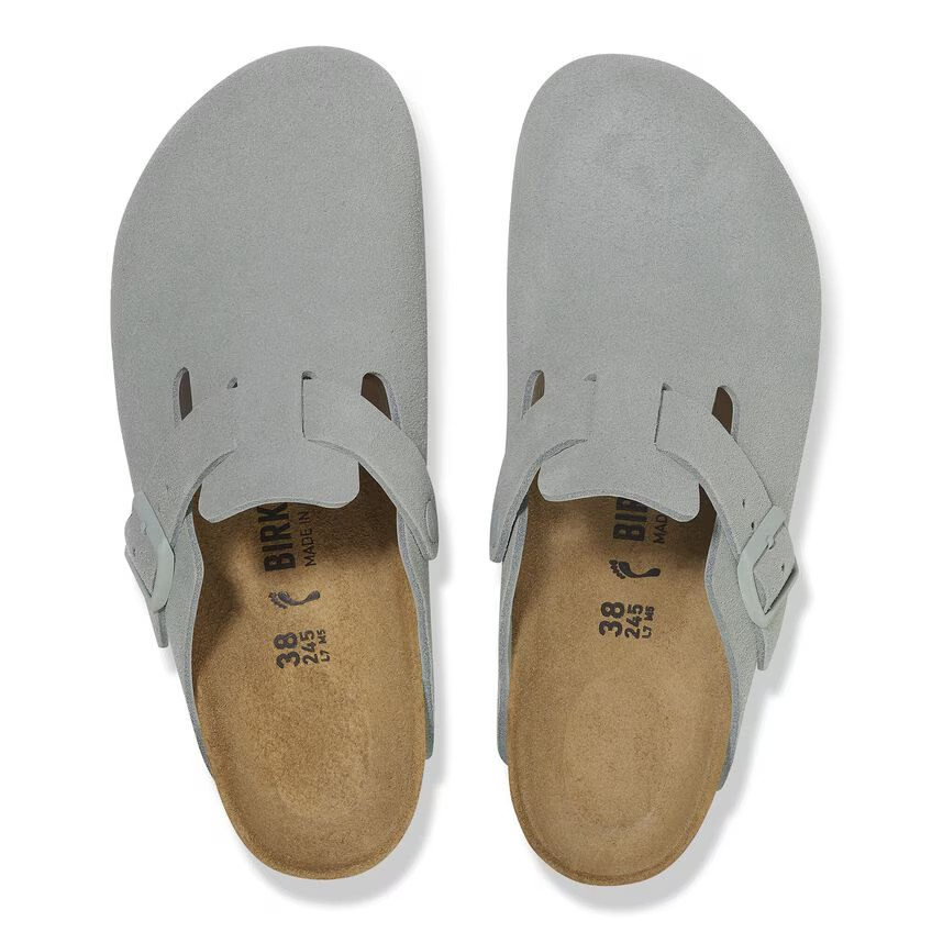 Boston - Suede Pure Sage - Etroite