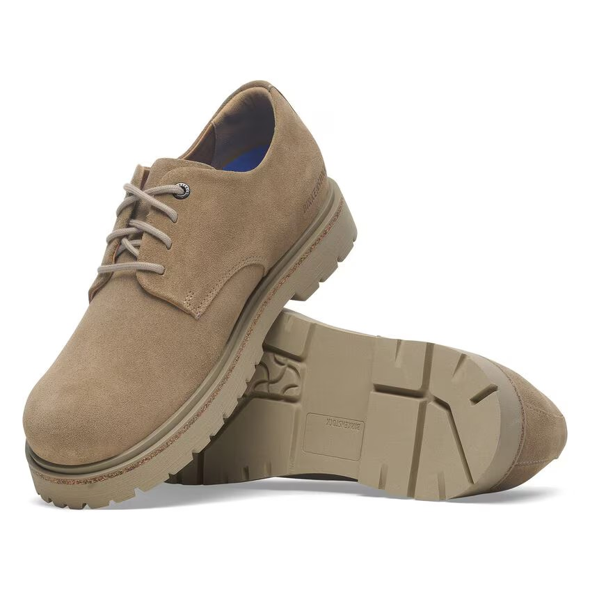 Highwood Lace Low Suede Leather Taupe