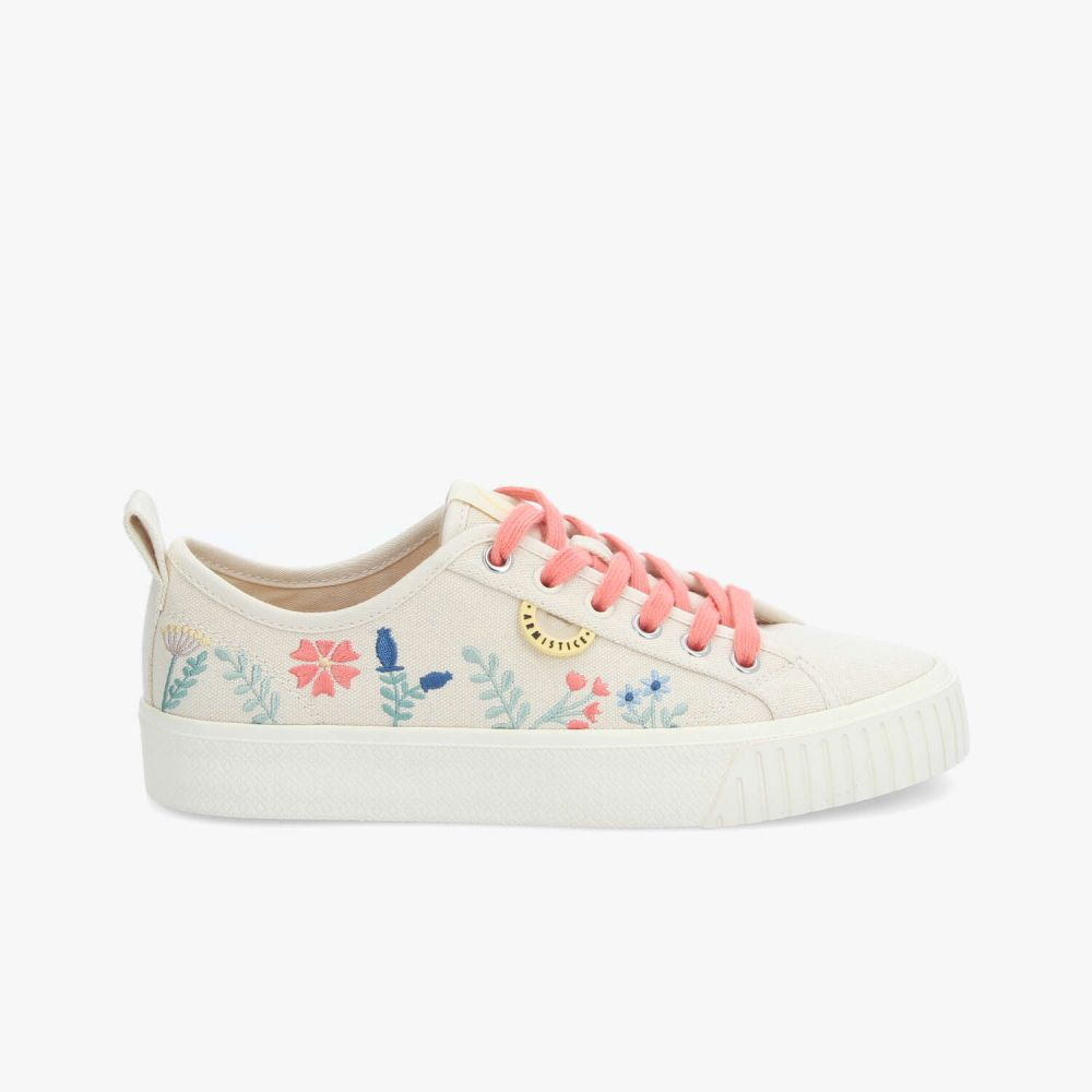 STOMP SNEAKER W COTON/EMBROID. DOVE/MULTICOLORE