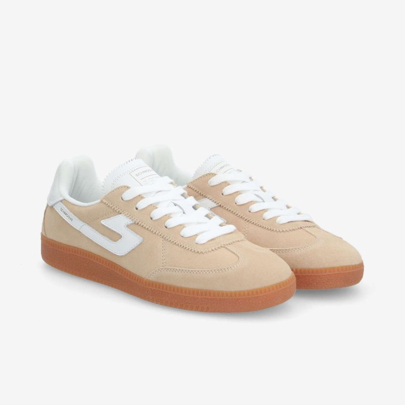 SHEFFIELD JOGGER M SUEDE/NAPPA BEIGE/WHITE