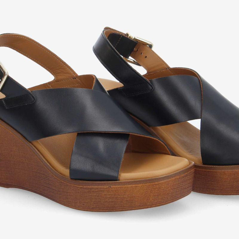 FLORES SANDALE W NAPPA BLACK
