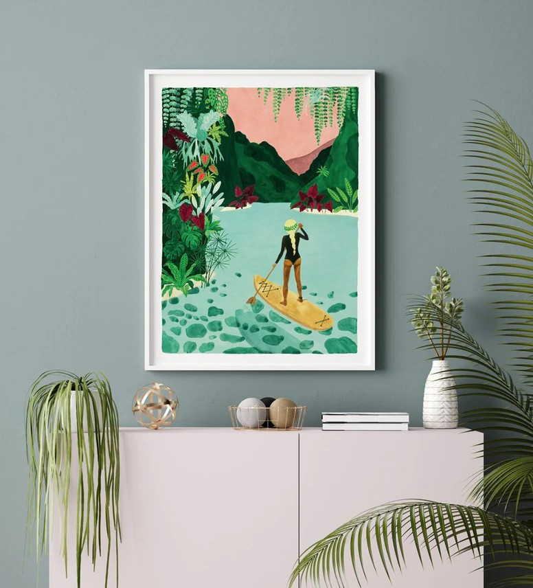 Affiche - Paddle Girl